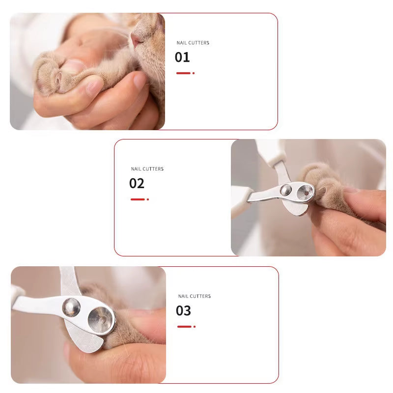 Circular Hole Cat Nail Scissors Professional Pet Dog Nail Clippers Toe Claw Trimmer Pet Grooming Supplies Products for Small Dog